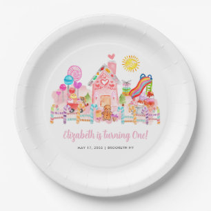 Assiettes En Carton Cute Sweet Celebration Candyland Anniversaire de e