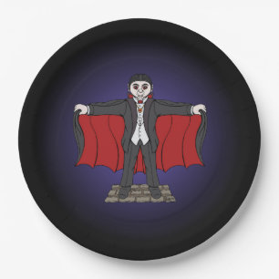 Assiettes En Carton Cute Vampire/Dracula