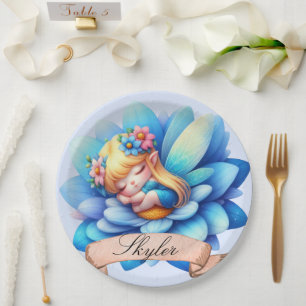 Assiettes En Carton Cute Whimsical Floral Doux Rêves Dormir Fée