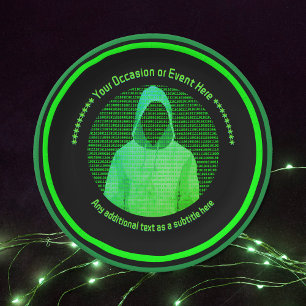 Assiettes En Carton Cyber-événement à thème hacker capté - Personnalis