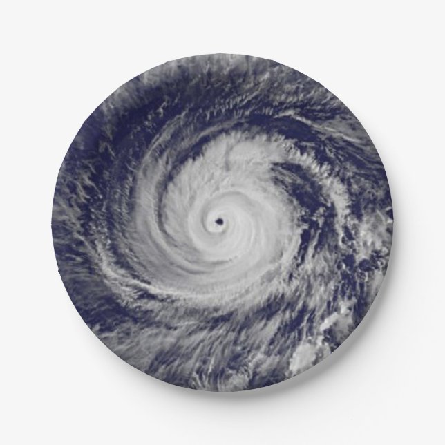 Assiettes En Carton Cyclones tropicaux (Devant)