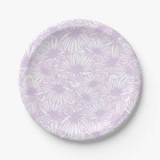 Assiettes En Carton Daisy Blooms - Airy Lilac