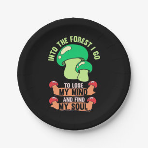 Assiettes En Carton Dans La Forêt Champignons Hunter Go