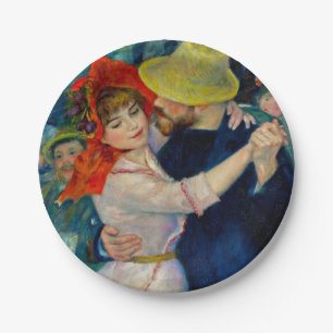 Assiettes En Carton Danse à Bougival Pierre Renoir