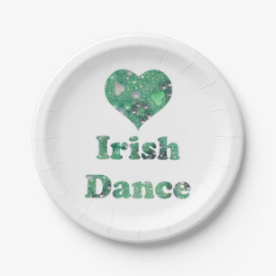 Assiettes En Carton Danse d'Irlandais d'amour