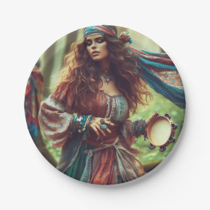 ASSIETTES EN CARTON DANSER GYPSI