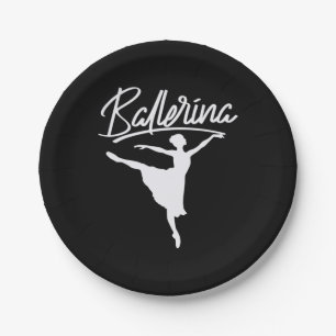 Assiettes En Carton Danseur de Ballerina