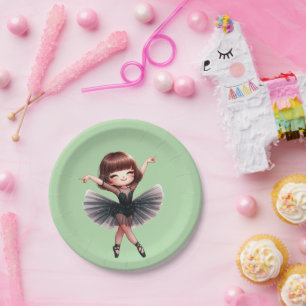 Assiettes En Carton Danseuse de ballet