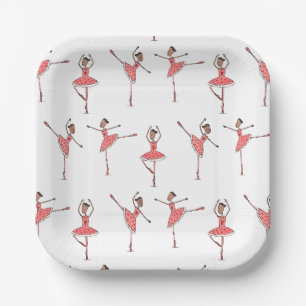 Assiettes En Carton Danseuse de ballet Ballerine