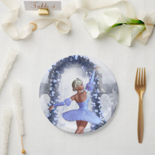 Assiettes En Carton Danseuse de ballet céleste