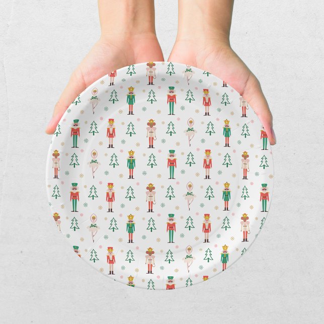 Assiettes En Carton Danseuse de Casse-Noisette de Noël festive (Créateur téléchargé)
