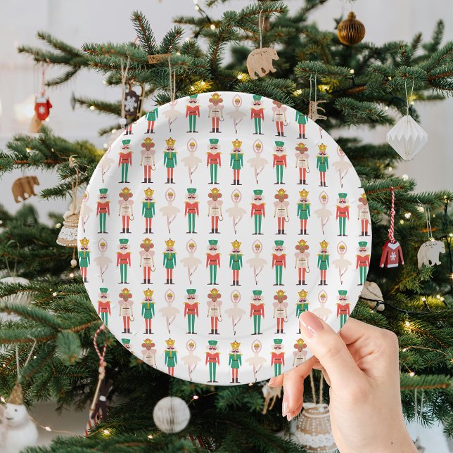 Assiettes En Carton Danseuse de Casse-Noisette de Noël festive  (Créateur téléchargé)