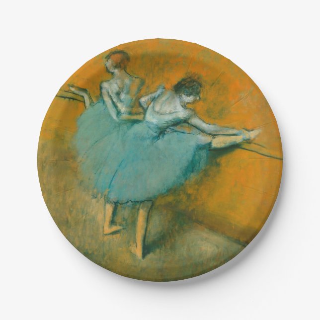 Assiettes En Carton Danseuses au Bar Ballet (Devant)