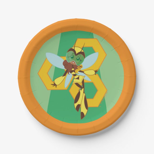 Assiettes En Carton DC Super Hero Girls Bumble Bee (Devant)