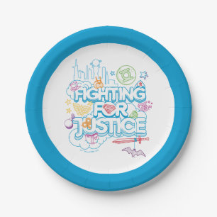 Assiettes En Carton DC Super Hero Girls Fighting For Justice