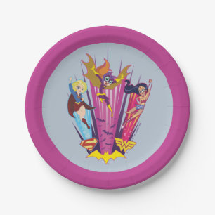 Assiettes En Carton DC Super Hero Girls Trio