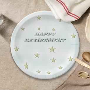 Assiettes En Carton De bonnes années de retraite