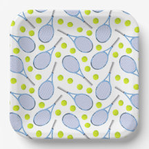 Assiettes en carton de tennis, Fête d'anniversaire