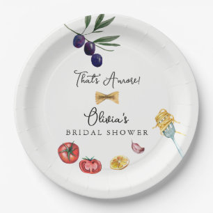 Assiettes En Carton Décor de Fête des mariées plus italien