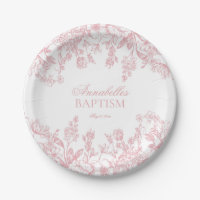 Décoration de dessert de baptême floral vintage ch