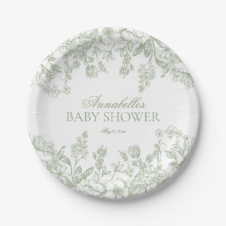 Assiettes En Carton Décoration de dessert pour Baby Shower avec la Sag