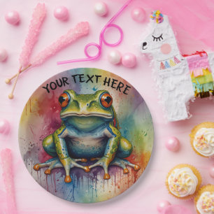 Assiettes En Carton Découvrez la magnifique grenouille captivante