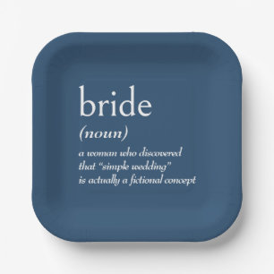 Assiettes En Carton Définition du dictionnaire pour MARIÉE
