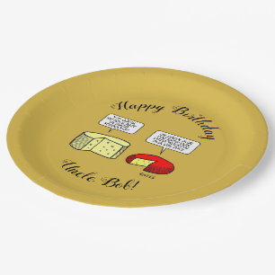 Assiettes En Carton Dégustation de fromages Gouda et Jack