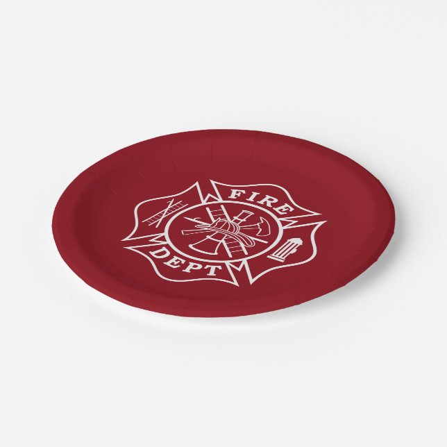 Assiettes En Carton Département du feu/plaques à papier de (Angle)
