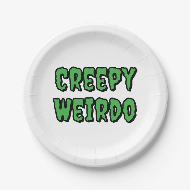 Assiettes En Carton Déplaisant Weirdo (Devant)