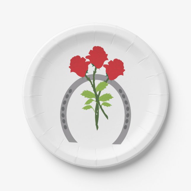 Assiettes En Carton Derby du Kentucky (Devant)