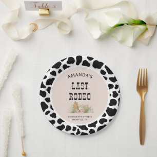 Assiettes En Carton Dernier Rodeo Cowgirl Bachelorette Week-end fête