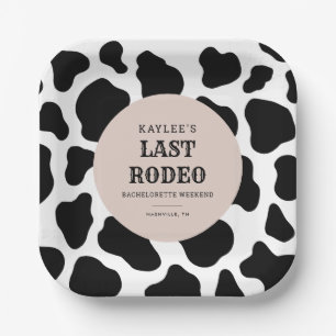 Assiettes En Carton Dernier Rodeo Cowgirl Bachelorette Week-end Party