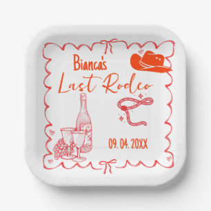 Assiettes En Carton Dernier Rodeo Nashville Bachelorette Week-end