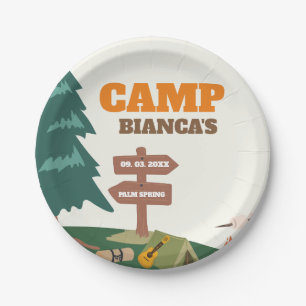 Assiettes En Carton Dernier Sentier Avant Le Camp Veil Bachelorette