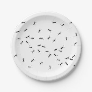 Assiettes En Carton Des fourmis dans votre blague alimentaire