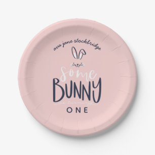 ASSIETTES EN CARTON DES PLAQUES DE FÊTE D'ANNIVERSAIRE DE BUNNY