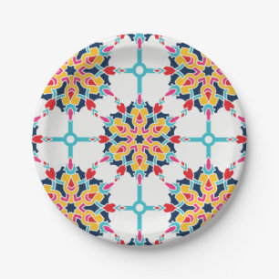 Assiettes En Carton Design coloré Turc transparent
