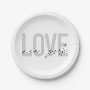 Assiettes En Carton Design moderne, urbain, cool simple design de Love