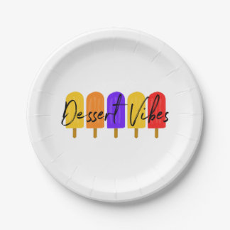 Assiettes En Carton Dessert Vibes Plaques de dessert et Bowles, jetabl
