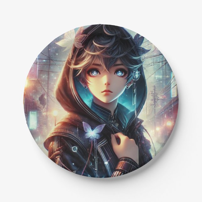 Assiettes En Carton Dessin animé amusant (Devant)