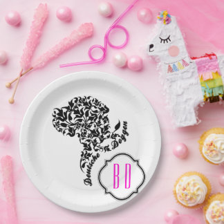 Assiettes En Carton Deutsche Doggen Kopf Illustration Blatt