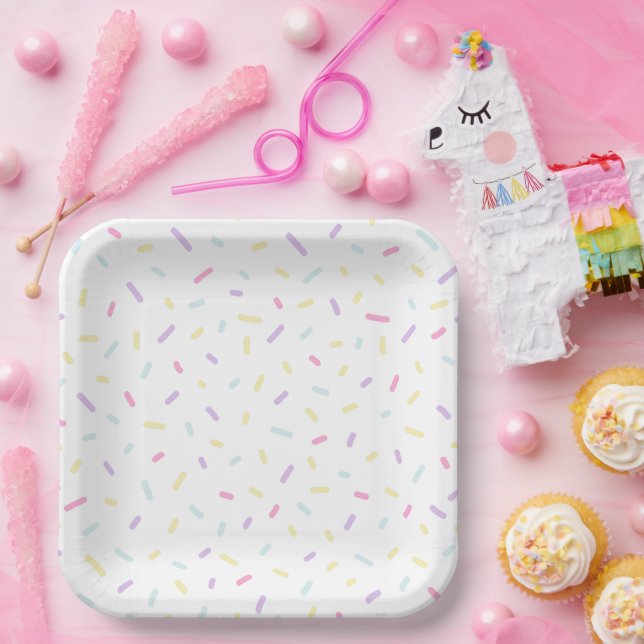 ASSIETTES EN CARTON DEUX AMIS SUCRÉS - 2E AMI D'ANNIVERSAIRE (Fête)