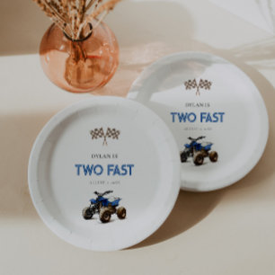 Assiettes En Carton DEUX Bleu Rapide 4 Roue