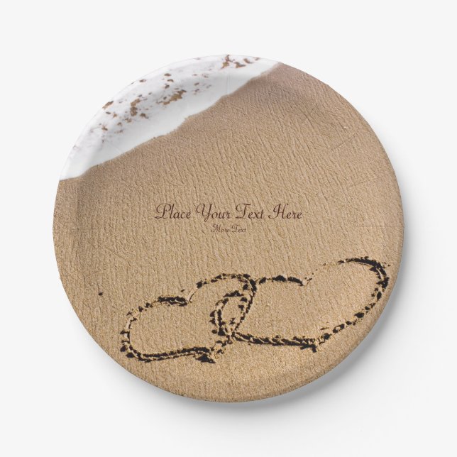 Assiettes En Carton Deux Hearts (Devant)