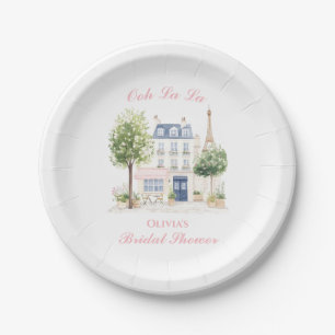 Assiettes En Carton Déversoir de Mariage Parisien Café Parisien