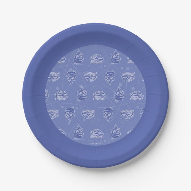 Assiettes En Carton Dexter et Mandark Motif atomique (Devant)
