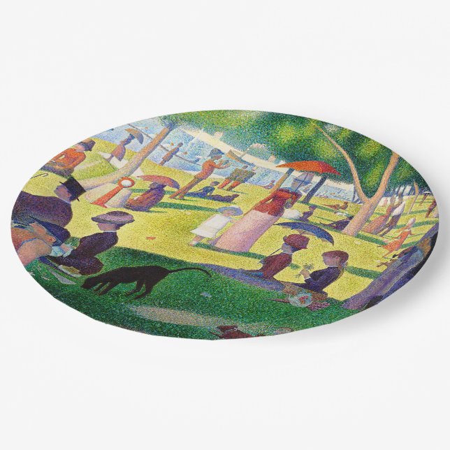 Assiettes En Carton Dimanche Après-Midi Sur L'Île De La Grande Jatte (Angle)