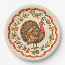 Dindon de Thanksgiving à l'aquarelle