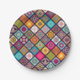 Assiettes En Carton Dîner marocain à thème des nuits arabes